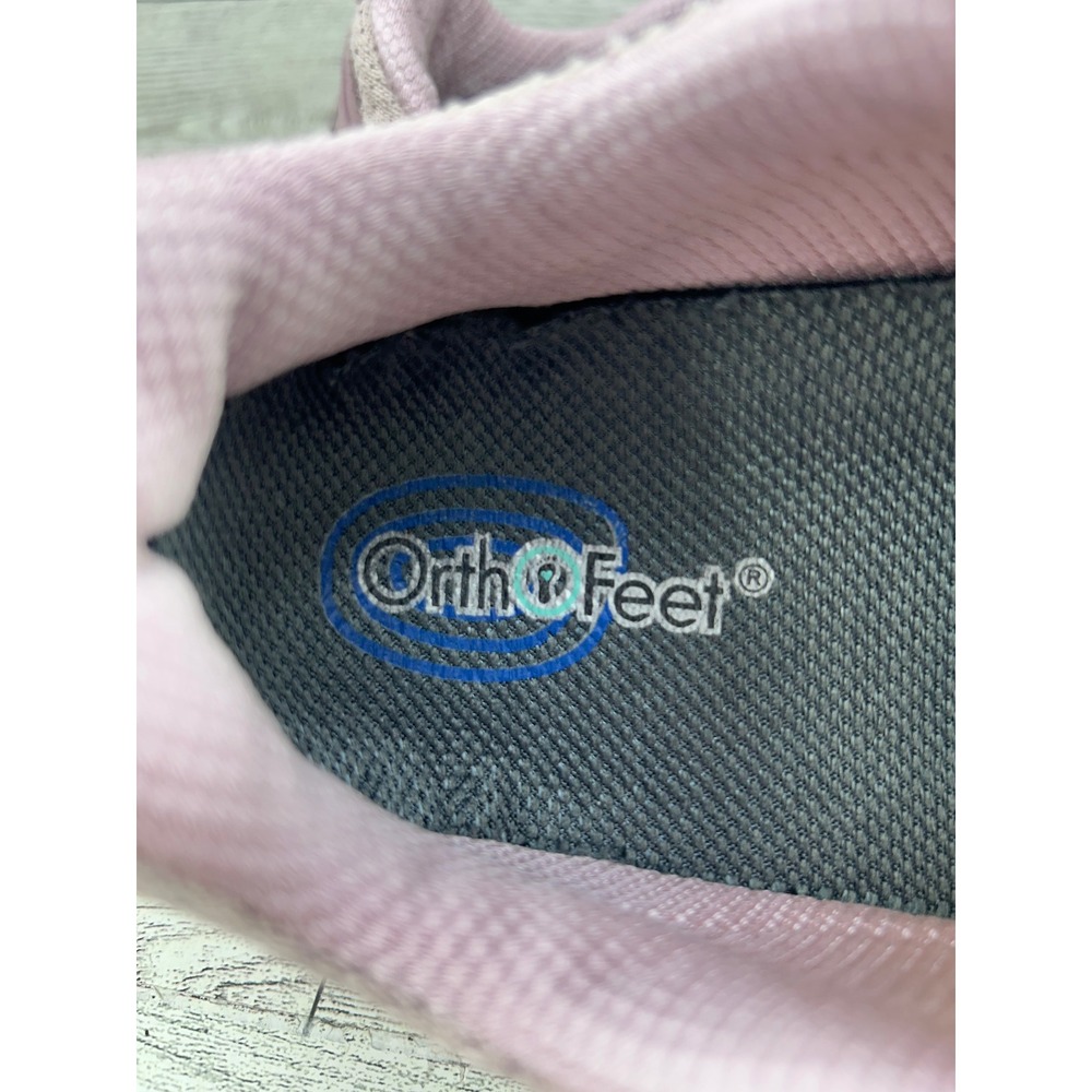Orthofeet 846 Women 9 B Medium Mauve Pink Mesh Bungee Athletic Sneakers - Picture 11 of 16
